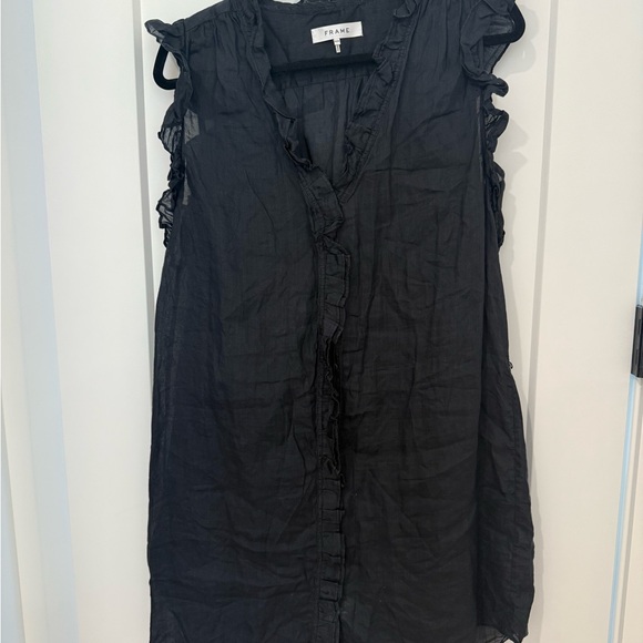 Frame Black Ruffle Dress - Picture 5 of 7